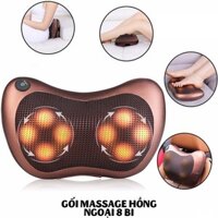 Gối mát xa hồng ngoại 8 bi Nhật Bản, Máy massage giảm đau lưng mỏi vai