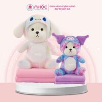 Gối mền 2in1 gấu Lena Cosplay lông xù Melody, Koromi, Cinnamoroll bông cao cấp - NHÓC