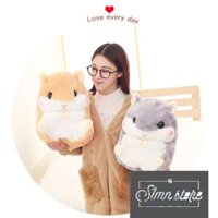 Gối mền chuột siêu cute 3in1, nỉ nhung cực mịn, chăn gối văn phòng, gấu bông. Slmn_GM.Hamster