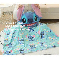 GỐI MỀN GẤU BÔNG DU LỊCH 2IN1 STITCH HOẠT HÌNH