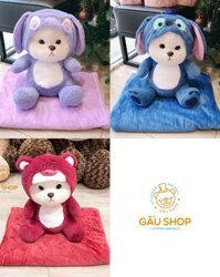 Gối mền teddy Lena cosplay 2in1