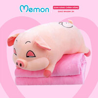 Gối Mền Văn Phòng Hình Heo Ngủ Cao Cấp Memon