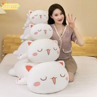 Gối Mèo Đào TOBE1, Đồ Chơi Sang Trọng Mèo Đào Màu Trắng Mềm, Cotton PP Fill 40 / 50CM Mèo Đào Nhồi Bông