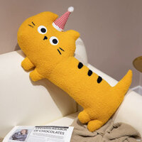 Gối mèo hoạt hình đệm gối mèo mềm đen trắng mèo dễ thương gối dài