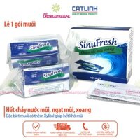 Gói muối rửa mũi xoang Cát Linh Sinufresh – muối sinh lý pha rửa mũi, giảm xoang, nghẹt mũi – Lẻ 1 gói