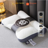 Gối nằm cao cấp cotton dệt kim thiết kế mới nâng đỡ vùng cổ giảm đau mỏi vai gáy | KIM NGÂN