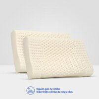 Gối nằm lượn sóng Việt Hàn Latex - Thiết Kế Lượn Sóng, Êm Ái, Thoáng Khí - Nệm Việt Hàn
