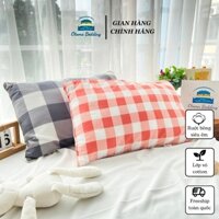 Gối nằm muji cho người lớn trẻ em ruột gối bông gòn vỏ gối cotton cao cấp kích thước 50x70 Otama Beđing
