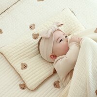Gối nằm sơ sinh điều hoà cho bé phong cách Hàn Quốc - Hàng loại 1