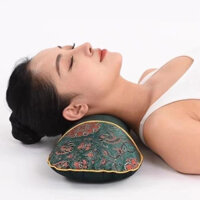 Gối Ngải Cứu Cắm Điện Làm Ấm, Gối Massage Cổ Vai Gáy Thảo Dược Hương Thơm Thảo Mộc (YATASMART)