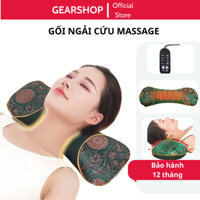 Gối ngải cứu cắm điện làm ấm GEARSHOP gối Massage cổ vai gáy thảo dược hương thơm thảo mộc tạo cảm giác em ái