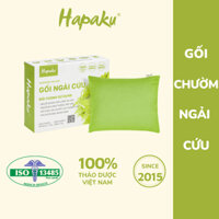 Gối Ngải Cứu Chườm Nóng Hapaku - Giảm Đau Mỏi Cổ Vai Gáy, Giúp Thư Giãn Dễ Ngủ, Túi Chườm Nóng