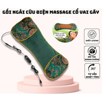 Gối Ngải Cứu Massage Thảo Dược, Gối Dưỡng Sinh Làm Ấm Giúp Giảm Đau Nhức Cổ Vai Gáy