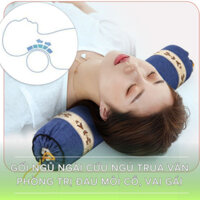 Gối Ngải Cứu Ngủ Trưa Văn Phòng, Massage Phục Hồi Đốt Sống Cổ, Thắt Lưng