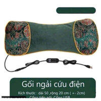 Gối Ngải Cứu Thảo Dược Massage Dưỡng Sinh Chườm Ấm Giảm Đau Nhức Cổ Vai Gáy, Đau Thắt Lưng Tạo Cảm Giác Dễ Chịu