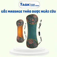 Gối Ngải Cứu Thảo Dược Massage- Gối Dưỡng Sinh Chườm Ấm Giảm Đau Nhức Cổ Vai Gáy