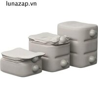 Gối nghỉ ngơi LUNAZAP, Có thể điều chỉnh độ cao Dễ dàng nhấn lạm phát-Bộ gác chân máy bay, Nệm ô tô Thoải mái 2 / 3 lớp Ghế ngồi chân bơm hơi di động Ghế ngoài trời