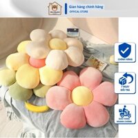 Gối Ngồi Bệt, Đệm Lưng Ghế Văn Phòng Phong Cách Nhật Bản Hình Bông Hoa Êm Ái Tựa Lưng Dễ Thương