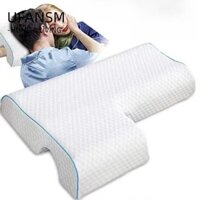 Gối ngủ bên FUFASM, Cặp đôi không áp lực Gối đôi thoáng khí, Quà tặng Bộ nhớ chỉnh hình Bọt biển ngủ Gối đôi