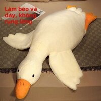Gối ngủ ngỗng trắng lớn gối ôm đồ chơi sang trọng búp bê vải Gối búp bê ngỗng lớn quà tặng sinh nhật
