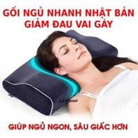 Gối ngủ nhật bản, gối chống ngáy Nhật Bản, hỗ trợ điều trị đau lưng, kéo dãn đốt sống cổ