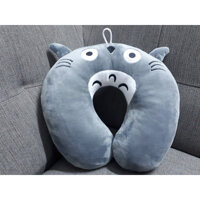 Gối ngủ trưa văn phòng chữ u - totoro xám