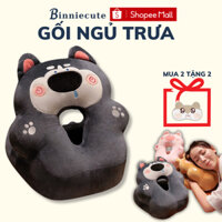 Gối ngủ trưa văn phòng  BINNIECUTE hình thú - giảm đau mỏi cổ cổ vai gáy