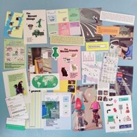 Gói nhãn dán OAB phong cách Hàn Quốc Smecta Journal Collage, gói vật liệu chủ đề bán buôn, vật liệu trang trí poster Ins