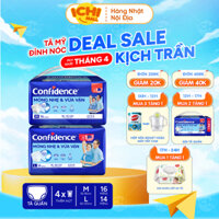 (GÓI NHỎ) Tã quần người lớn CONFIDENCE size M, L - An toàn và tiện lợi _Ichimall
