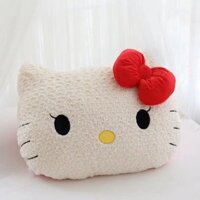 Gối nhồi bông dễ thương màu hồng, gối ngủ, gối nơ Kitty Hello Kitty