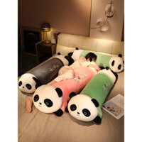 Gối nhồi bông hình gấu trúc dài cho bé gái ôm và ngủ, đồ chơi nhồi bông cho trẻ em, người bạn đồng hành thoải mái khi ngủ, quà tặng Ngày Phụ nữ