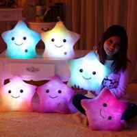 Gối nhồi bông hình ngôi sao nhiều màu có đèn LED phát sáng-w06
