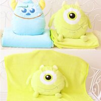 Gối nhồi bông Monster University Sulley, đệm, chăn điều hòa 2 trong 1 aATO