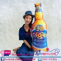 Gối Ôm 3d Chai Bia Tiger 100cm
