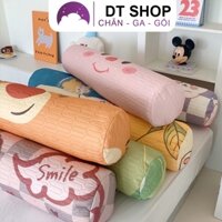 Gối ôm cả ruột + vỏ thun lạnh cao cấp có khoá kéo tiện lợi cho cả bé và người lớn