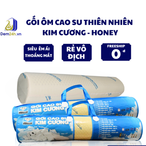 Gối ôm cao su Kim Cương Honey