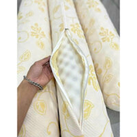 Gối ôm cao su non cao cấp 100cm - gối ôm hoa vàng cao cấp