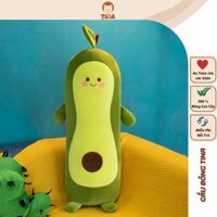 Gối ôm cho bé TINA, trái bơ dài nhồi bông ôm ngủ mềm mịn kích thước 50cm 75cm 95cm