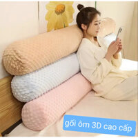 Gối Ôm  cho bé và người lớn Hạt 3D massage Vải Nhung mền mịn ,siêu êm sẵn 3 kích thước chọn lựa