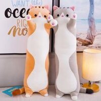 Gối ôm con mèo dễ thương siêu mềm mịn hàng xịn cao cấp loại 1, an toàn cho người sử dụng 90cm