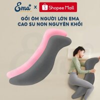Gối ôm CÔNG THÁI HỌC người lớn EMA chất liệu cao su non nguyên khối dài 110cm, gối ôm bà bầu, gối ôm cá ngựa
