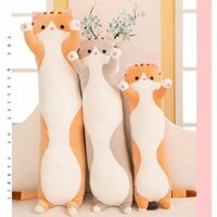 Gối ôm dài hình mèo con nhồi bông dễ thương 50/70/90/110/130cm