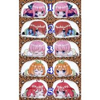 Gối ôm gấu bông in 2 mặt  Nakano Miku Nakano Nino Itsuki Nakano Ichika Nakano Yotsuba Go-Toubun no Hanayome