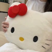 Gối ôm hellokitty Gối tựa SOFA đầu to đáng yêu gối tựa nhung đầu mèo gối tựa thiếu nữ hoạt hình giá trị cao