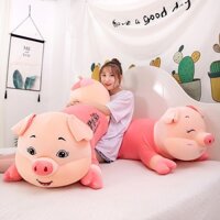 Gối ôm Heo mặc áo hồng ANVIHOME dài tới 1m5 - gấu bông size lớn