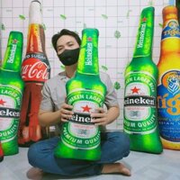 GỐI ÔM HÌNH CHAI BIA 65CM CAO CẤP AN TOÀN CHO BÉ VẢI MỊN