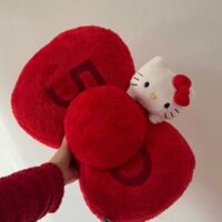 Gối ôm hình nơ đỏ lễ hội Giáng sinh Hello Kitty quà tặng Sanrio