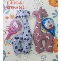 gối ôm hươu cao cổ cho bé tặng gối chống méo đầu