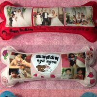 Gối ôm khúc xương in hình theo yêu cầu
