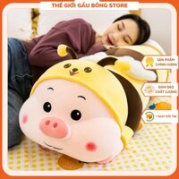 Gối Ôm Lợn Biến Hình Gấu Bông Lợn Ong ⚡𝗦𝗜𝗘̂𝗨 Đ𝗘̣𝗣⚡Qùa Tặng Dễ Thương Kích Thước 1m - 1m2 Thế Giới Gấu Bông Store